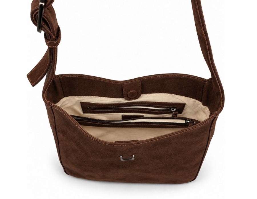 HELENA SHOPPER SUEDE BROWN